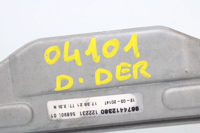 9674412380 PEUGEOT Mecanismo de elevalunas delantero derecha  en stock Gandía