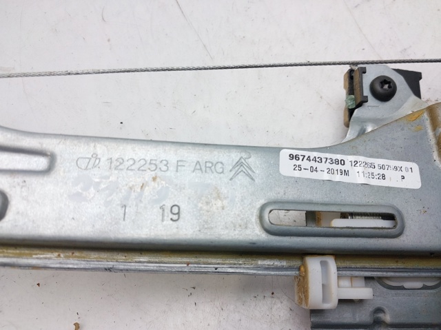 PEUGEOT 9674437380 Mecanismo de elevalunas de la puerta trasera izquierda comprar Tarragona