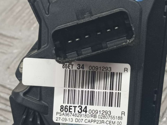 PEUGEOT 9674829180 Pedal del acelerador comprar Tarragona