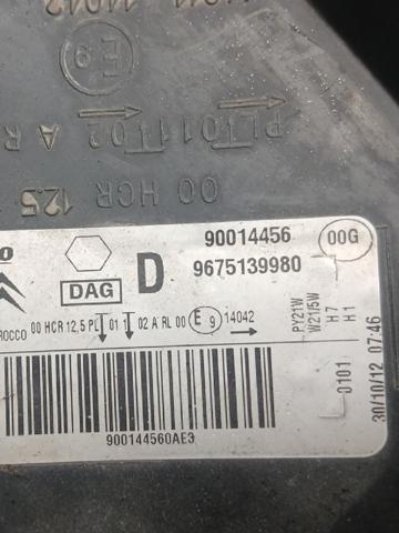 PEUGEOT 9675139980 Faro derecho  en stock Terrassa