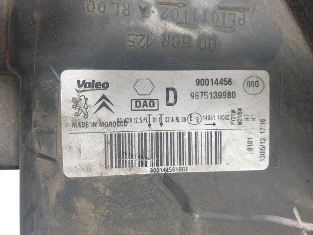 PEUGEOT 9675139980 Faro derecho  en stock Valencia