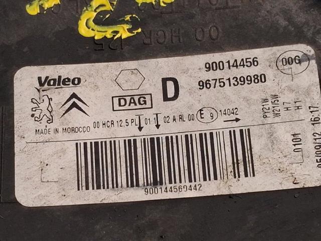 9675139980 Faro derecho  en stock Granada