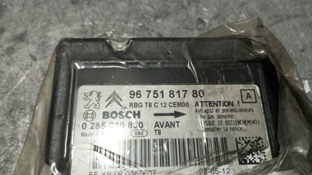 9675181780 PEUGEOT Módulo de control de airbag comprar Alcalá