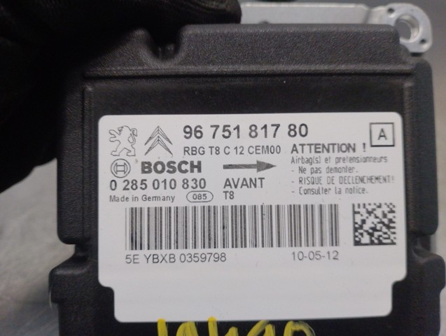 PEUGEOT 9675181780 Módulo de control de airbag  comprar en Albacete
