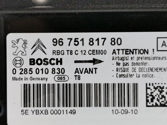 9675181780 Módulo de control de airbag  comprar en Zaragoza