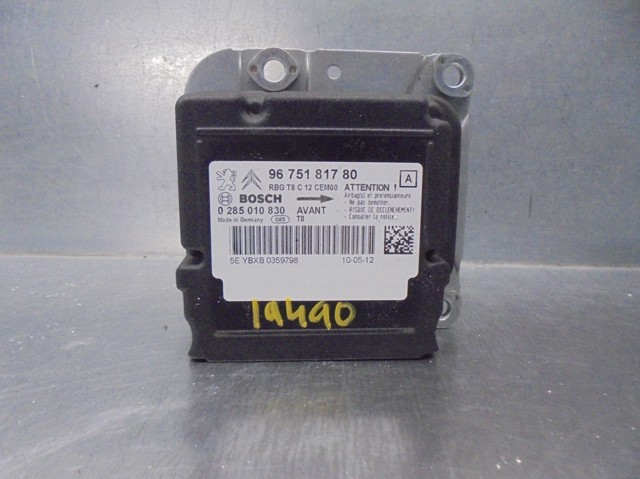 9675181780 PEUGEOT Módulo de control de airbag  comprar en Jaén