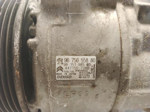 9675655880 OPEL Compresor de aire acondicionado  en stock Huelva