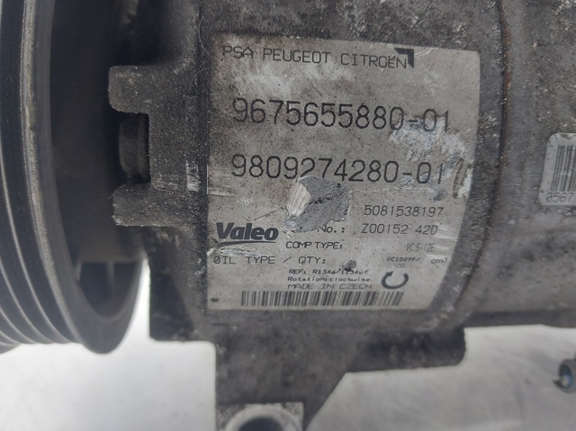 9675655880 PEUGEOT Compresor de aire acondicionado  en stock Córdoba