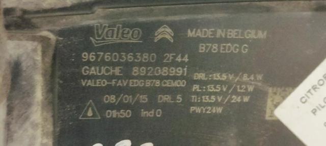 9676036380 PEUGEOT Luz diurna izquierda  en stock Córdoba