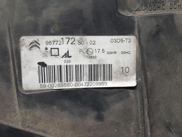 PEUGEOT 9677217280 Faro derecho  en stock Terrassa