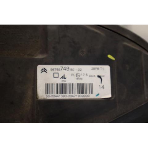 PEUGEOT 9677217380 Faro izquierdo  en stock Valencia