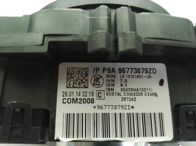 96773879ZD PEUGEOT Conmutador izquierdo de la columna de dirección comprar Bilbao