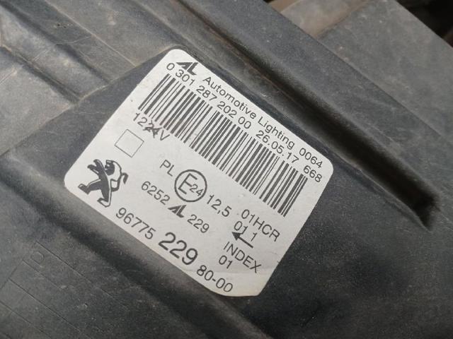 PEUGEOT 9677522980 Faro derecho  en stock Salamanca