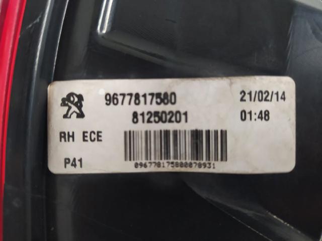 PEUGEOT 9677817580 Piloto trasero exterior derecho  en stock Valencia