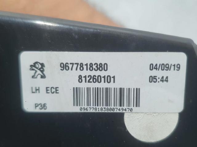 PEUGEOT 9677818380 Piloto trasero interior izquierdo  en stock Terrassa