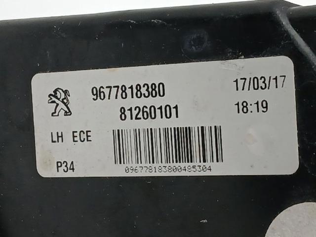 9677818380 PEUGEOT Piloto trasero interior izquierdo  en stock Gandía