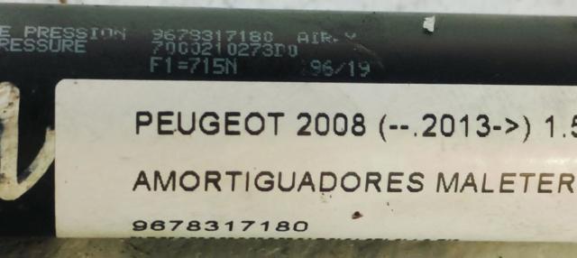 PEUGEOT 9678317180 Amortiguador de la tapa del maletero  comprar en Murcia