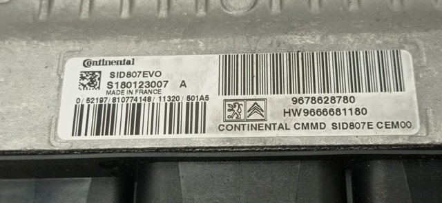 9678628780 PEUGEOT Unidad de control del motor (ECU)  comprar en Lleida