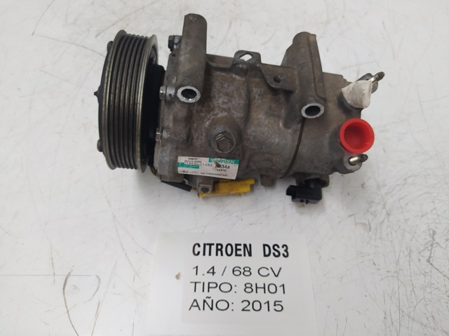 Compresor aire acondicionado para citroen ds3 design 8h01 9678656080
