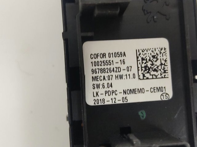 96788264ZD Unidad de control de elevalunas delantera izquierda  disponible Utrera