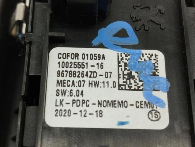 OPEL 96788264ZD Unidad de control de elevalunas delantera izquierda  comprar en Murcia