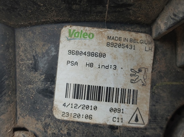 PEUGEOT 9680498680 Luz antiniebla izquierdo comprar Barcelona
