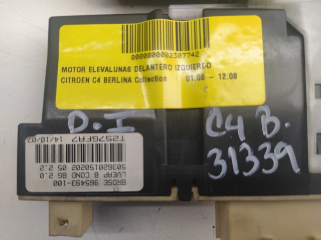PEUGEOT 9681575280 Motor del elevalunas eléctrico  en stock Salamanca