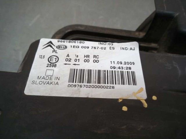 9681806180 Faro derecho  en stock Castellón