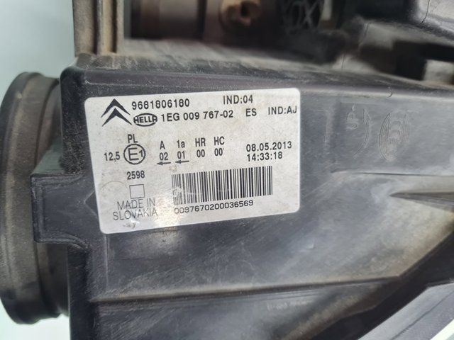 PEUGEOT 9681806180 Faro derecho comprar Barcelona