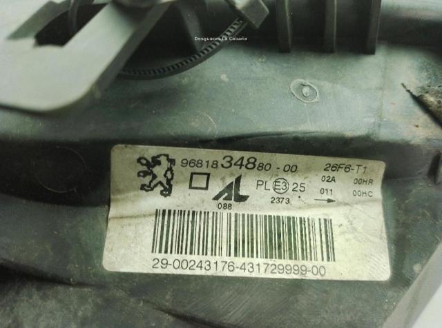 PEUGEOT 9681834880 Faro izquierdo  comprar en Ponferrada