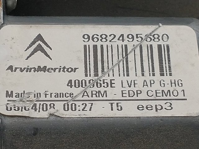 PEUGEOT 9682495680 Motor del elevalunas de la puerta delantera izquierda  comprar en Ponferrada