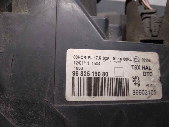 PEUGEOT 9682519080 Faro derecho comprar Tarragona