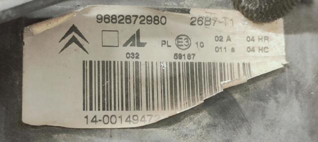 PEUGEOT 9682672980 Faro derecho  en stock Valencia