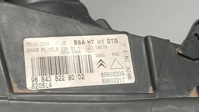 PEUGEOT 9684382280 Faro derecho comprar Tarragona