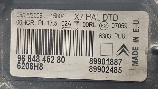 Comprar Faro delantero derecho C5  RC