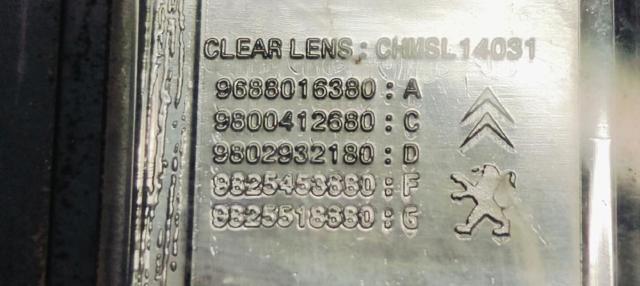 9688016380 PEUGEOT Tercera luz de freno comprar Bilbao