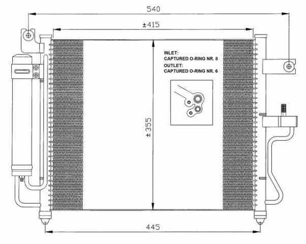 HYUNDAI 9760625600 Condensador de aire acondicionado  disponible Lugo