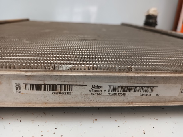 9800482380 PEUGEOT Radiador de refrigeración del motor  disponible Ourense