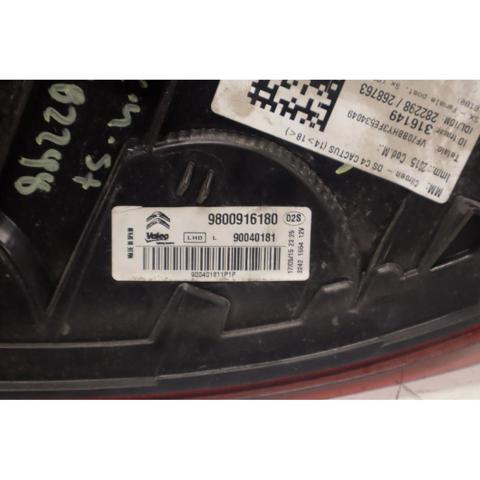 9800916180 PEUGEOT Piloto trasero izquierdo  en stock Huelva