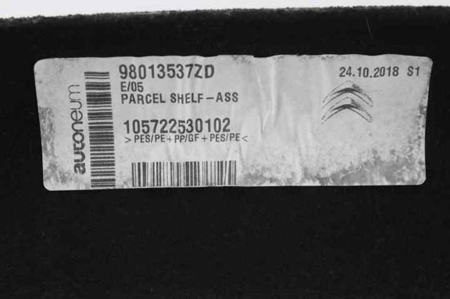PEUGEOT 98013537ZD Bandeja trasera  disponible España