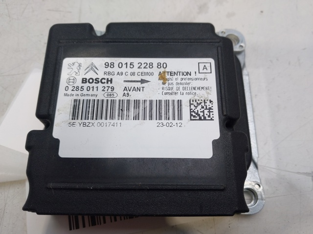 Procesador Del Modulo De Control De AIRBAG 9801522880 Peugeot/Citroen