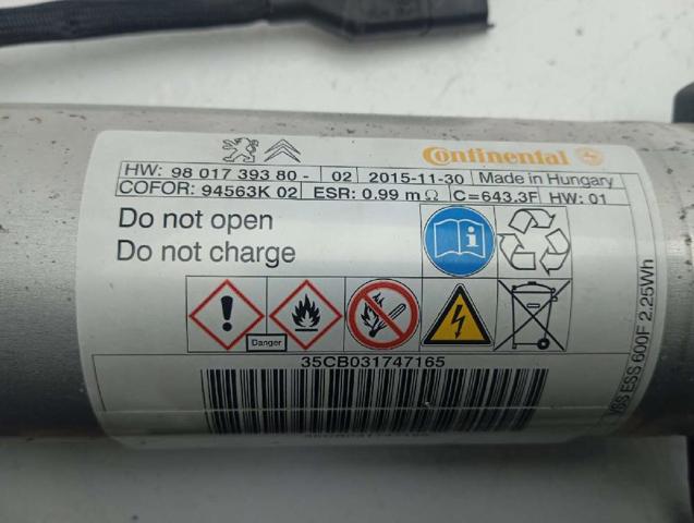 9801739380 PEUGEOT Condensador del sistema start/stop comprar Alcalá