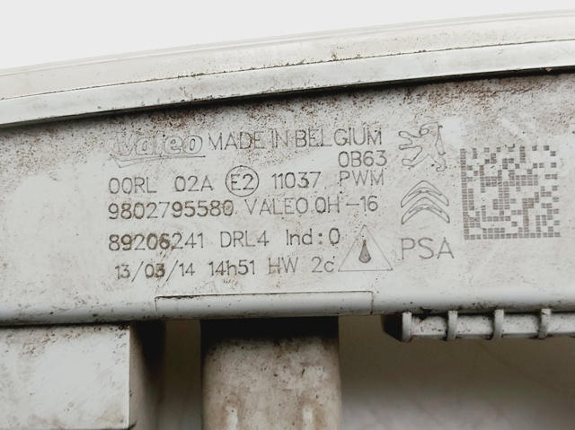 PEUGEOT 9802795580 Luz diurna comprar Pamplona