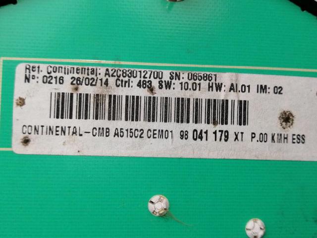 PEUGEOT 98041179XT Tablero de instrumentos  comprar en Ponferrada