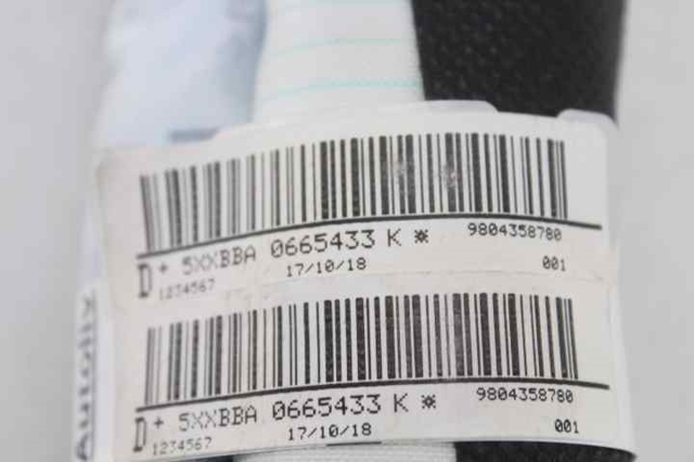 9804358780 PEUGEOT Airbag de cortina lateral derecha  disponible Alicante