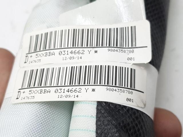 9804358780 PEUGEOT Airbag de cortina lateral derecha comprar Madrid