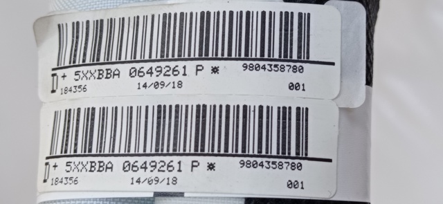 9804358780 Airbag de cortina lateral derecha comprar Sevilla
