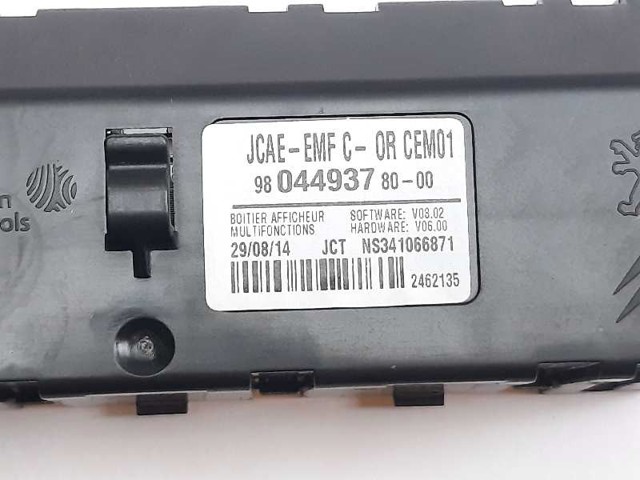 9804493780 PEUGEOT Pantalla multifunción  disponible Alicante