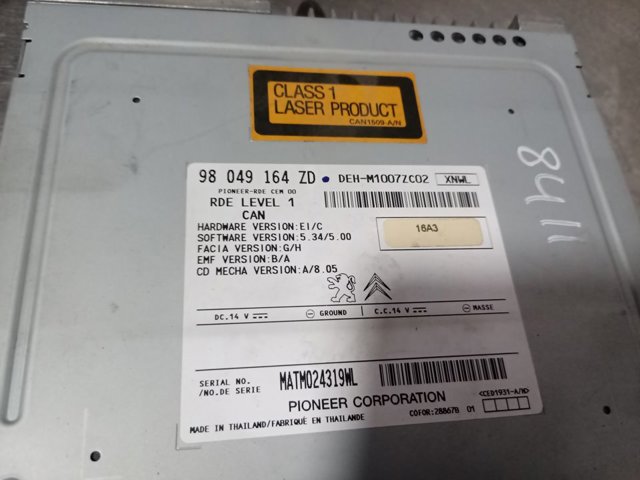 98049164ZD Peugeot/Citroen