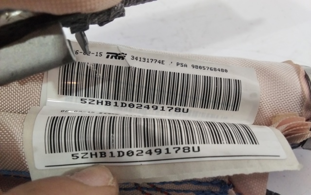 9805768480 Airbag de cortina lateral izquierda  en stock Castellón